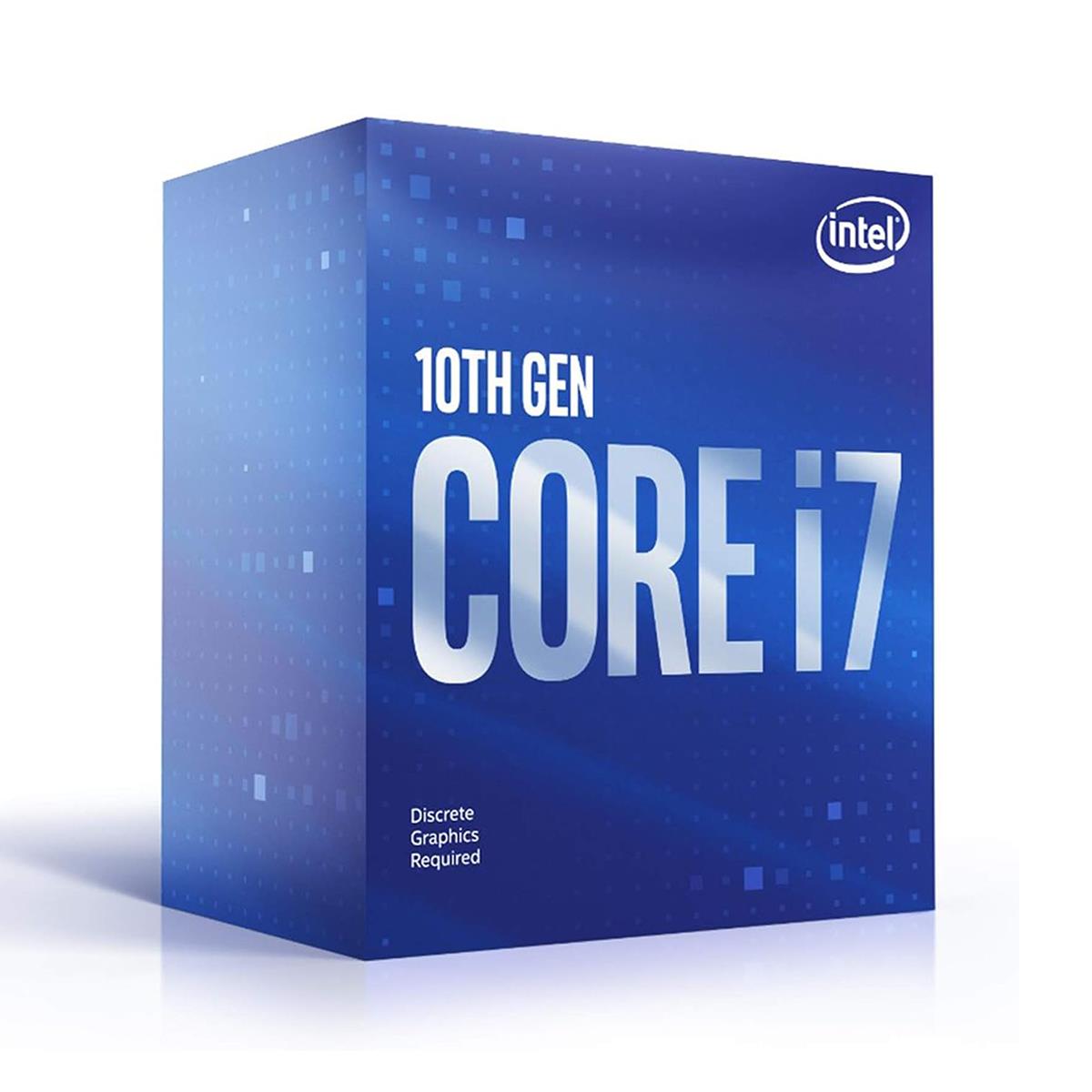 Processador Intel Core I7-10700F, 8-Core, 16-Threads, 2.9Ghz (4.8Ghz Turbo), Cache 16Mb, LGA1200, BX8070110700F
