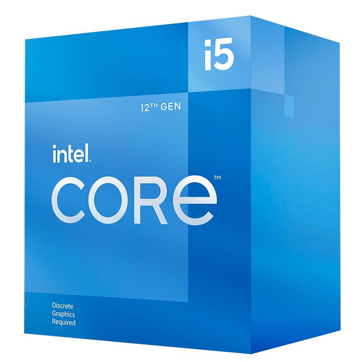 Processador Intel Core I5-12400F, 6-Core, 12-Threads, 2.5Ghz (4.4Ghz Turbo), Cache 18Mb, LGA1700, BX8071512400F