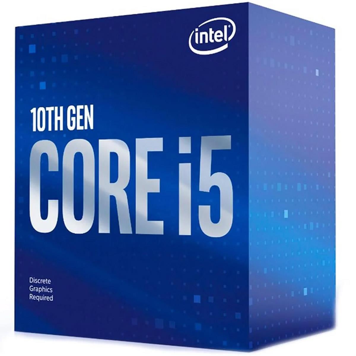 Processador Intel Core I5-10400F, 6-Core, 12-Threads, 2.9Ghz (4.3Ghz Turbo), Cache 12Mb, LGA1200, BX8070110400F