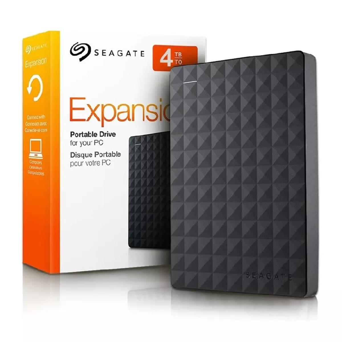 HD Externo Seagate Basic, 4TB, USB 3.0, Black, STJL4000401