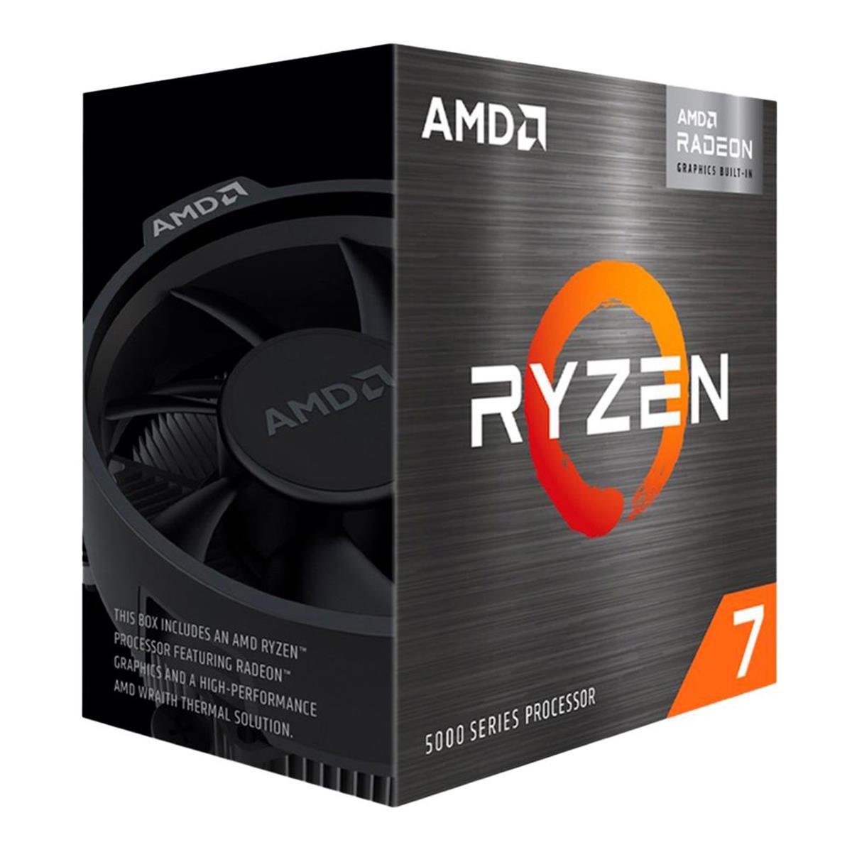 Processador AMD Ryzen 7 5700G, 3.8GHz, Cache 20MB, 8 Núcleos, 16 Threads, Vídeo Integrado, AM4 -100-100000263BOX