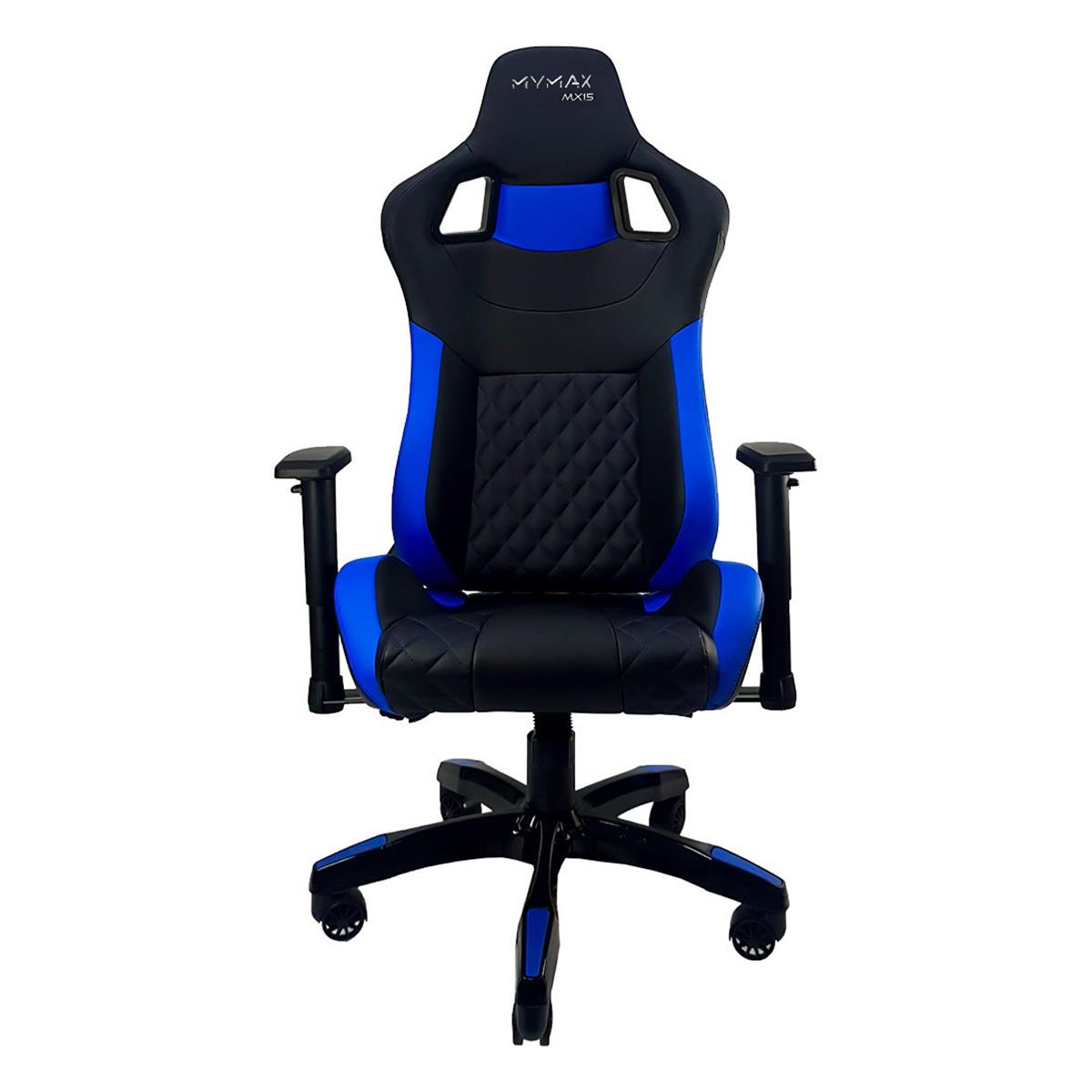 Cadeira Gamer MX15 Giratoria Preto/Azul MYMAX